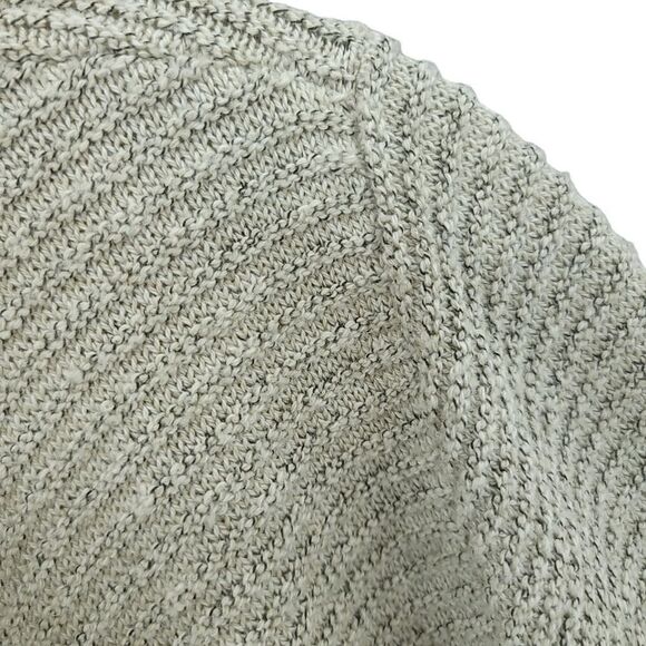 J. Jill Beige Draped Cardigan Open Front, Size M - Picture 7 of 10